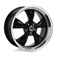 American Racing AR105 Torq Thrust M 17X7 5x114.3 ET0, Noir Brillant, Rebord Poli