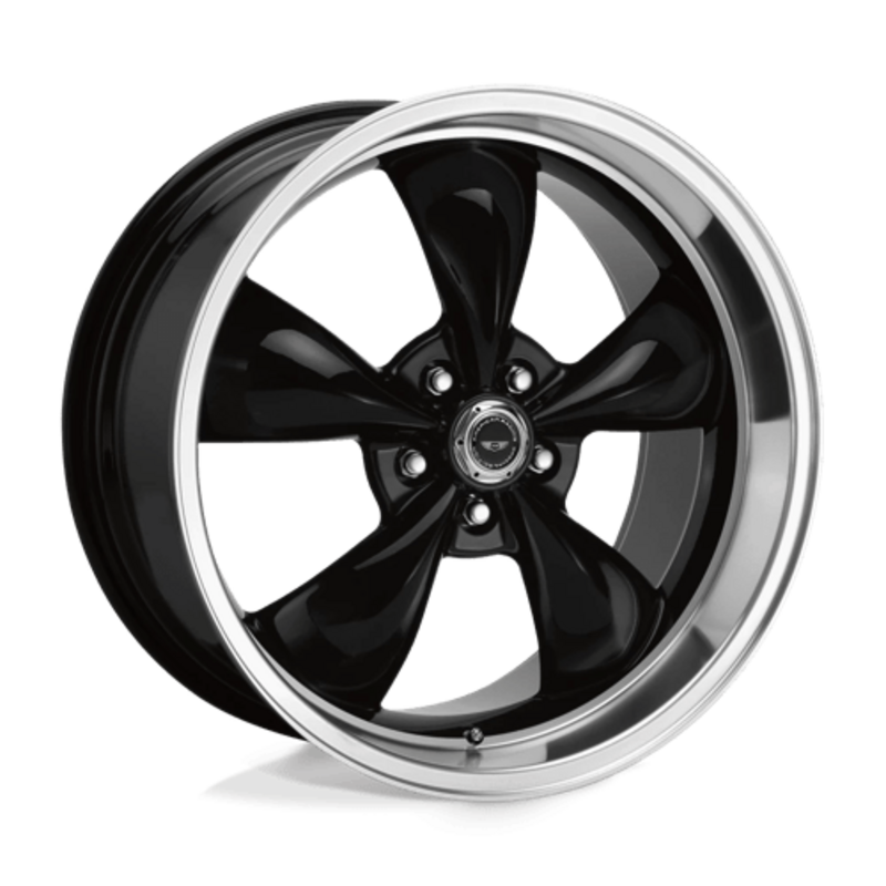 American Racing AR105 Torq Thrust M 17X8 5x114.3 ET30, Noir Brillant, Rebord Poli