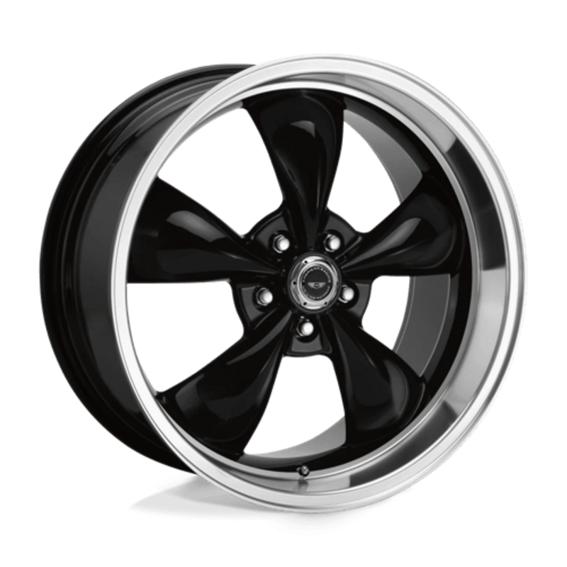 American Racing AR105 Torq Thrust M 18X9 5x114.3 ET34, Noir Brillant, Rebord Poli