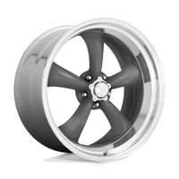 American Racing Vintage VN215 Classic Torq Thrust II 17X8 5x120.65 ET-11, Anthracite, Rebord Poli