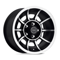 American Racing Vintage VN47 Vector 15X8.5 5x114.3 ET6, Noir Satiné, Branches Polies