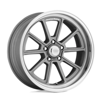 American Racing Vintage VN510 Draft 20X10 5x120.65 ET6, Gris Vintage, Rebord Diamant