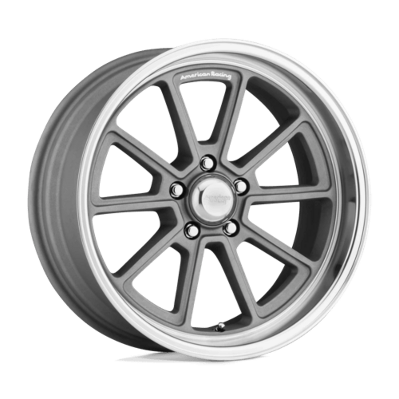 American Racing Vintage VN510 Draft 20X8.5 5x127 ET6, Gris Vintage, Rebord Diamant