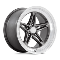 American Racing Vintage VN514 Groove 18X10 5x114.3 ET0, Anthracite, Rebord Diamant