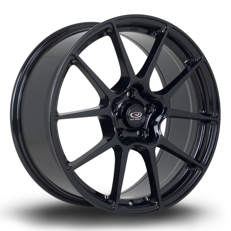 Rota AR10 19x8.5" 5x114.3 ET44, Noir Brillant