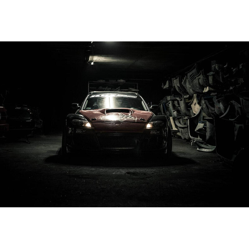 Cofano ventilato in fibra per Mazda RX-8