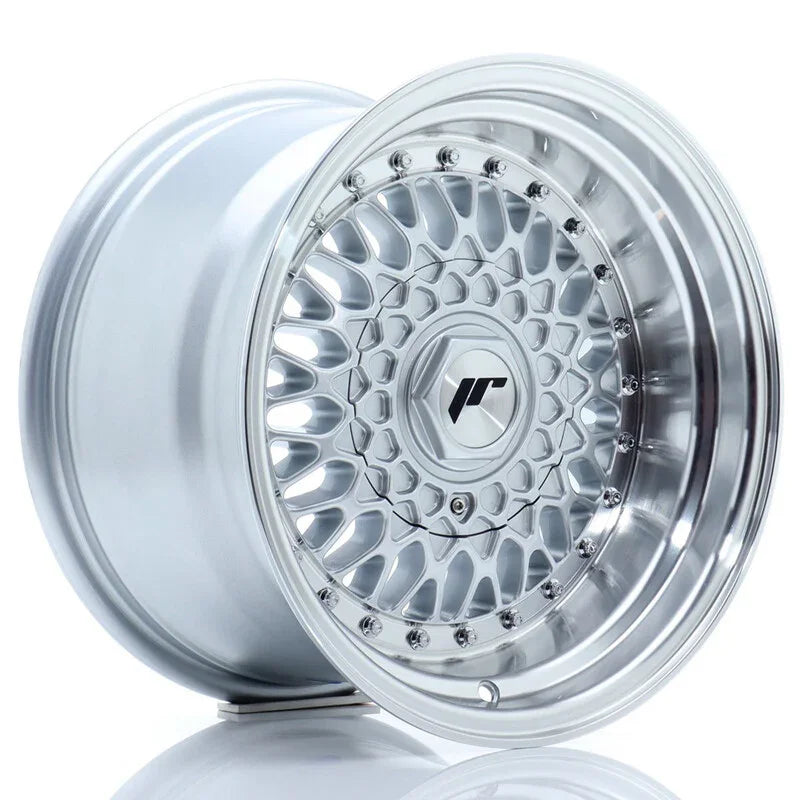 Japan Racing JR-9 15x9" 4x100/108 ET10, Gris Argenté - Rasl'Bitume