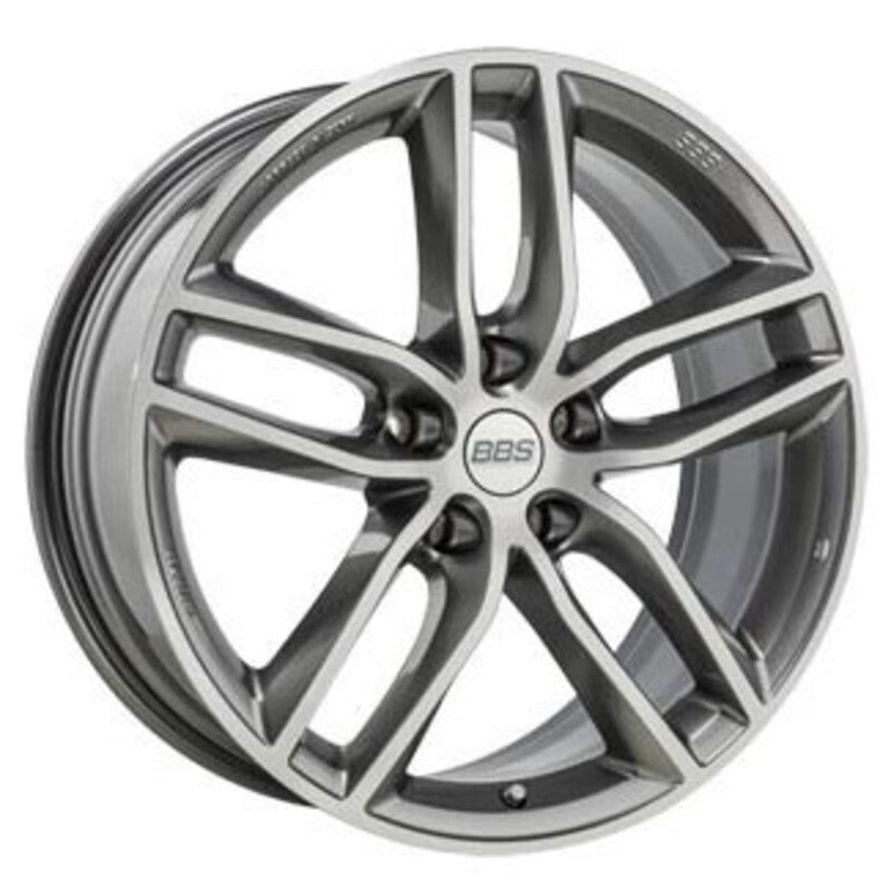 BBS SX 19x8.5" 5x112 ET32, Gris Platine / Poli