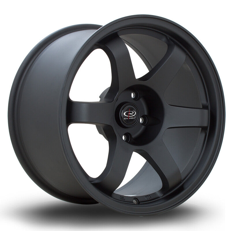 Rota Grid 17x9.5" 5x114.3 ET12, Noir Mat