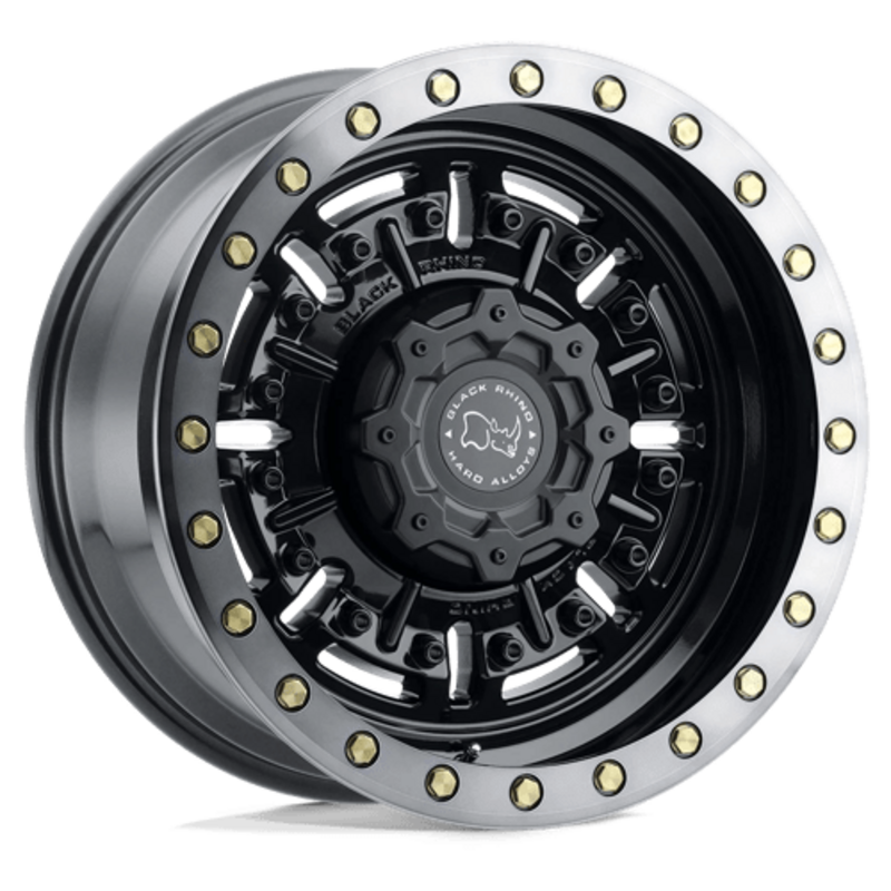 Black Rhino Abrams 17X9.5 5x127 ET-18, Noir Brillant