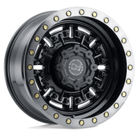 Black Rhino Abrams 17X9.5 5x127 ET-18, Noir Brillant