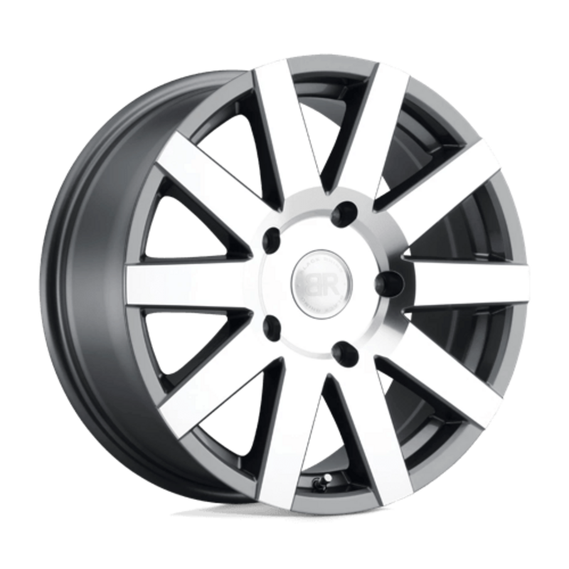 Black Rhino Journey 18X8 5x130 ET48, Gunmetal, Face Polie Miroir