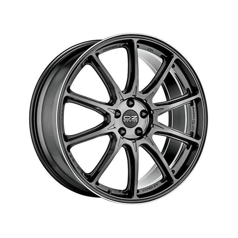 OZ Hyper XT HLT 20x9.5" 5x112 ET52, Graphite Pailleté, Rebord Poli