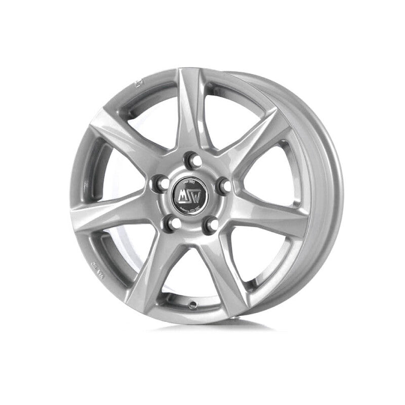 MSW 77 17x7.5" 5x112 ET27, Gris Argenté / Poli