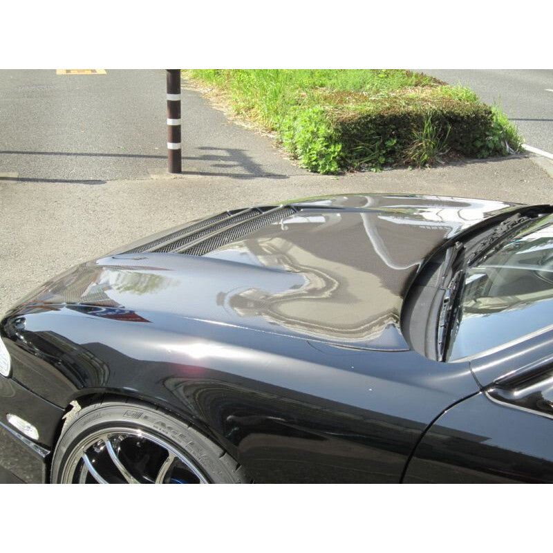 Capot Triple Duct Carbone Car Modify Wonder Glare pour Nissan 200SX S14