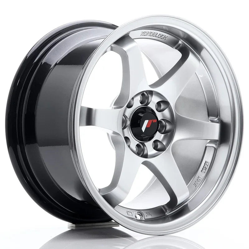 Japan Racing JR-3 15x8" 4x100/108 ET25, Gris argenté - Rasl'Bitume