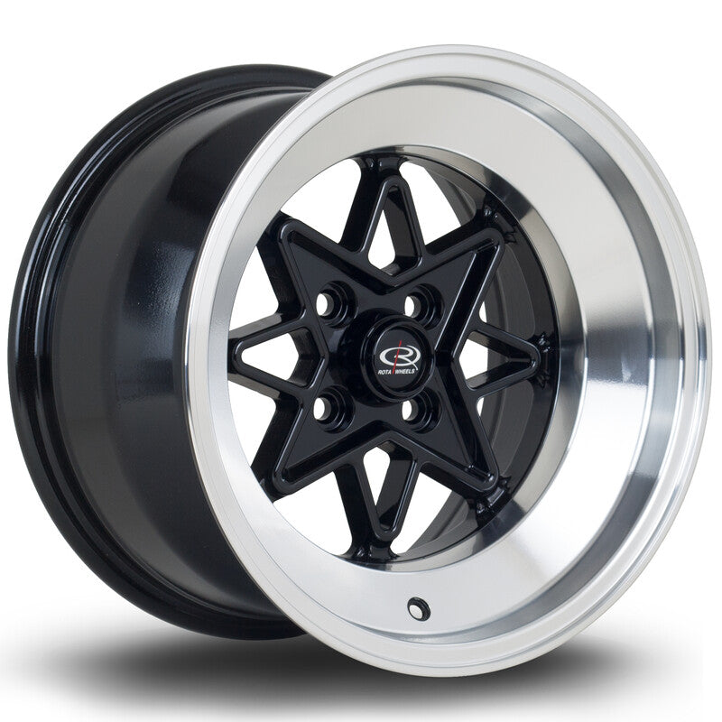Rota Hachi 15x9" 4x100 ET0, Noir Satiné