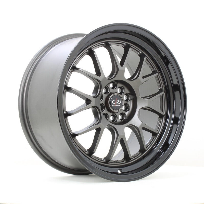 Rota MXR 18x9.5" 5x114.3 ET20, Gunmetal, Rebord Noir Brillant