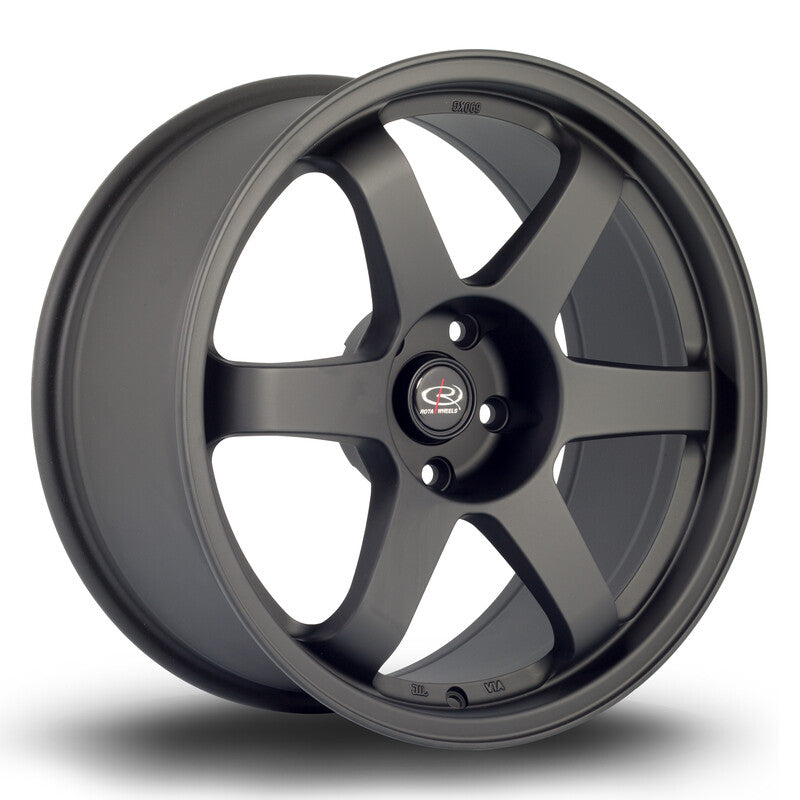 Rota Grid 18x8.5" 5x114.3 ET30, Noir Satiné