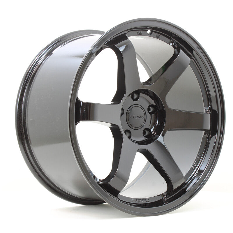 Rota Grid 19x9.5" 5x112 ET22, Noir Brillant