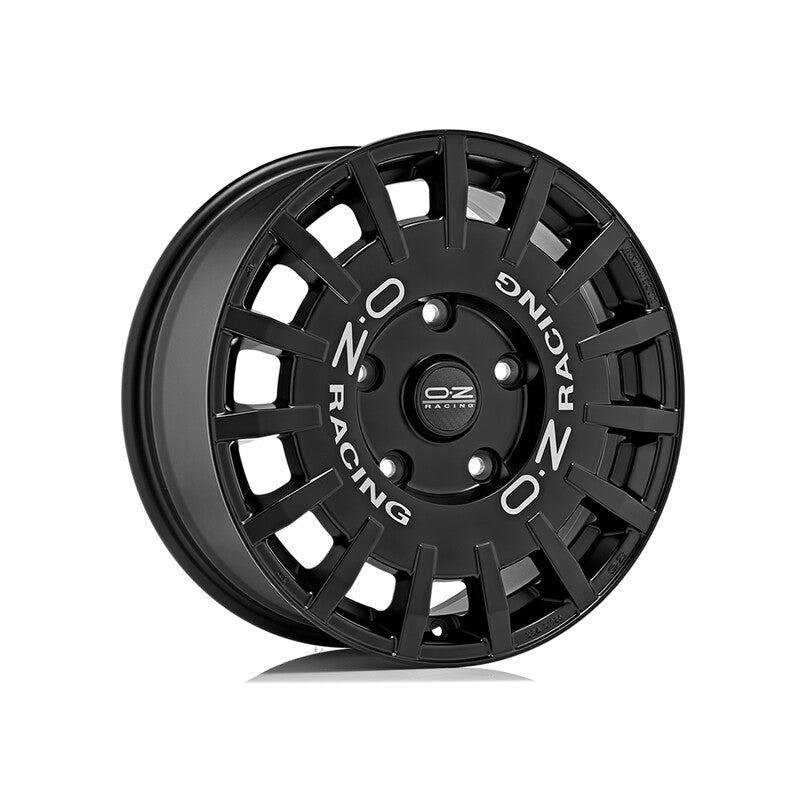 OZ Rally Racing Van 18x7.5" 5x160 ET48, Noir Mat, Lettres Grises