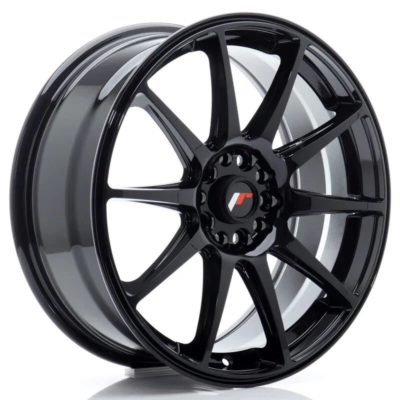 Japan Racing JR-11 18x7.5" (5 trous - sur mesure) ET20-40, Noir Mat - Rasl'Bitume