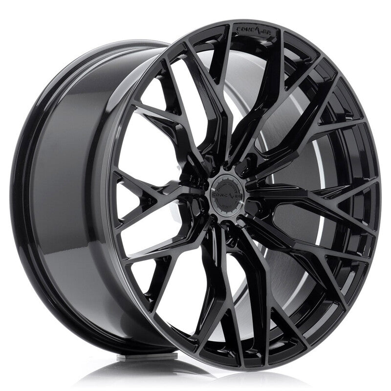 Concaver CVR1 19x9.5" (5 trous - sur mesure) ET20-45, Double Noir Brillant