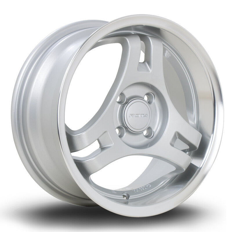 Rota HM3 15x7" 4x100 ET40, Gris Argenté / Poli