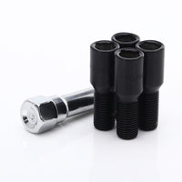Black ATB1 Locking Wheel Bolts M12x1.5 (Set of 4)