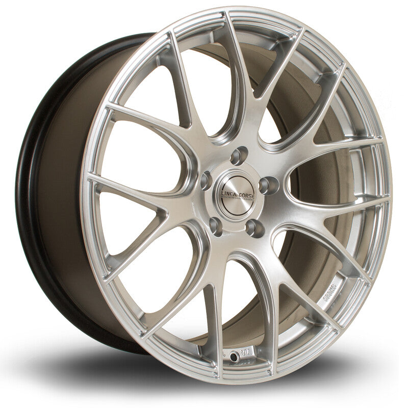 Rota LC818 19x8.5" 5x100 ET38, Gris Argenté / Poli