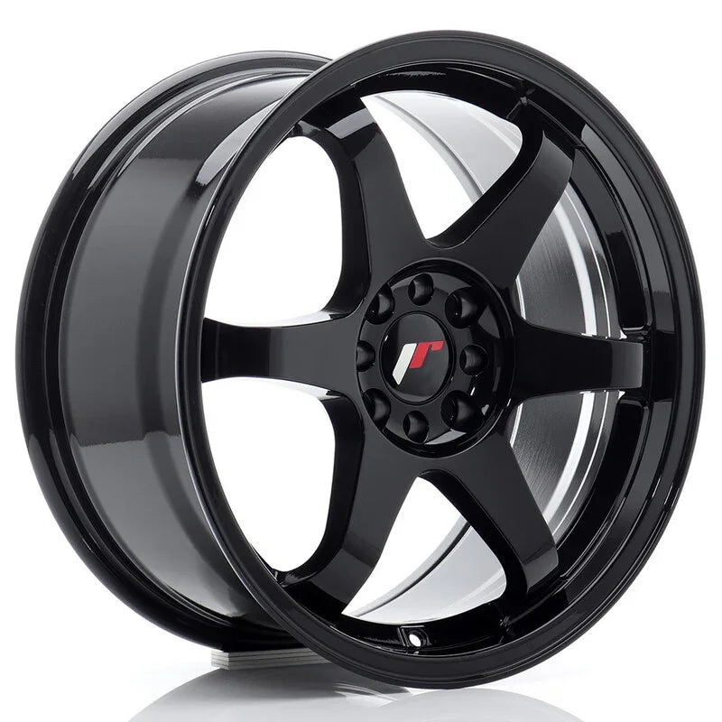 Japan Racing JR-3 15x8" 4x100/108 ET25, Noir Mat - Rasl'Bitume