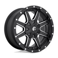 Fuel D538 Maverick 20X9 5x110/127 ET38, Noir Mat, Rebord Brillant
