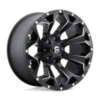 Fuel D546 Assault 17X9 6x135/139.7 ET-12, Noir Mat, Rebord Brillant