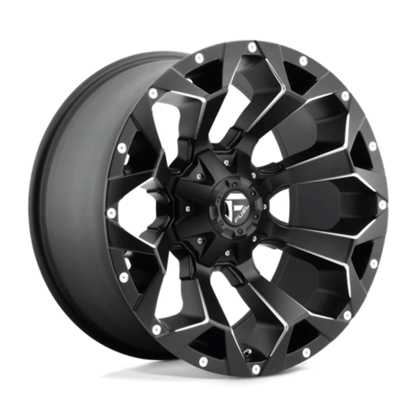 Fuel D546 Assault 20X10 5x139.7/150 ET-18, Noir Mat, Rebord Brillant