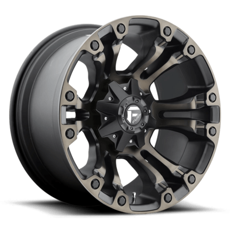 Fuel D569 Vapor 17X10 5x114.3/127 ET-18, Noir Mat Double Teinte