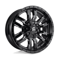 Fuel D595 Sledge 20X10 6x135/139.7 ET-19, Noir Brillant, Branches Usinées