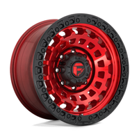 Fuel D632 Zephyr 18X9 6x135 ET1, Rouge Candy, Anneau Noir