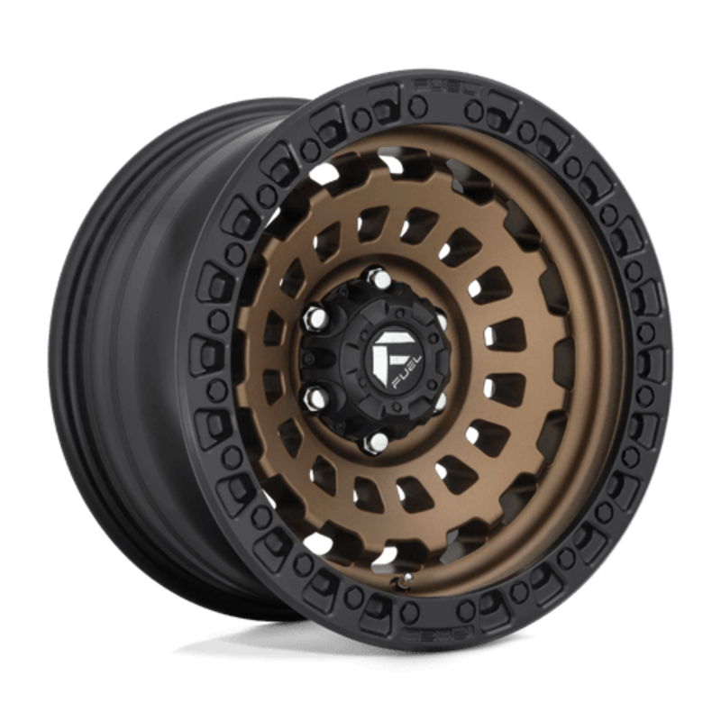 Fuel D634 Zephyr 18X9 5x150 ET-12, Bronze Mat, Cerclage Noir