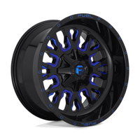 Fuel D645 Stroke 18X9 6x135/139.7 ET20, Noir Brillant, Teinte Bleue