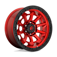 Fuel D695 Covert 18X9 6x135 ET20, Rouge Candy, Anneau Noir