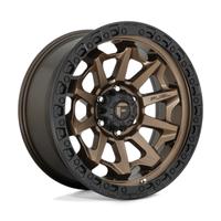 Fuel D696 Covert 16X8 6x139.7 ET1, Bronze Mat, Cerclage Noir