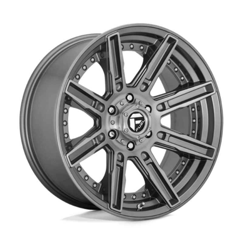 Fuel D710 Rogue Platinum 20X9 5x127 ET1, Gunmetal Brossé