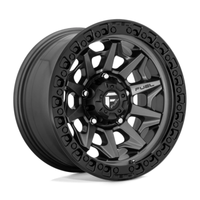 Fuel D716 Covert 15X8 5x114.3 ET-19, Gunmetal Mat, Anneau Noir