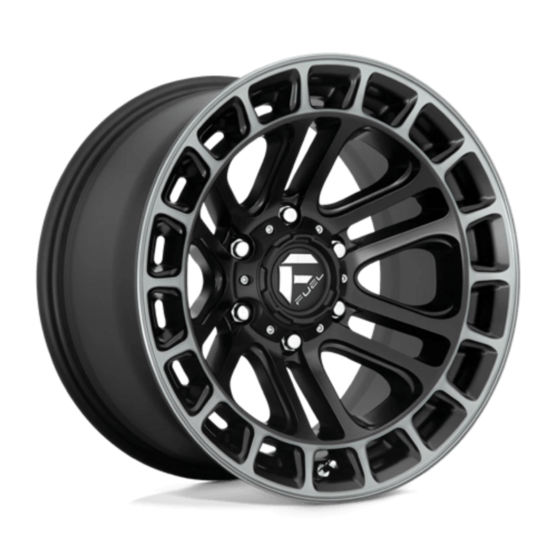 Fuel D720 Heater 20X9 6x135 ET1, Noir Mat Double Teinte, Poli