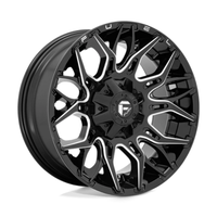 Fuel D769 Twitch 20X9 6x135/139.7 ET1, Noir Brillant, Branches Usinées