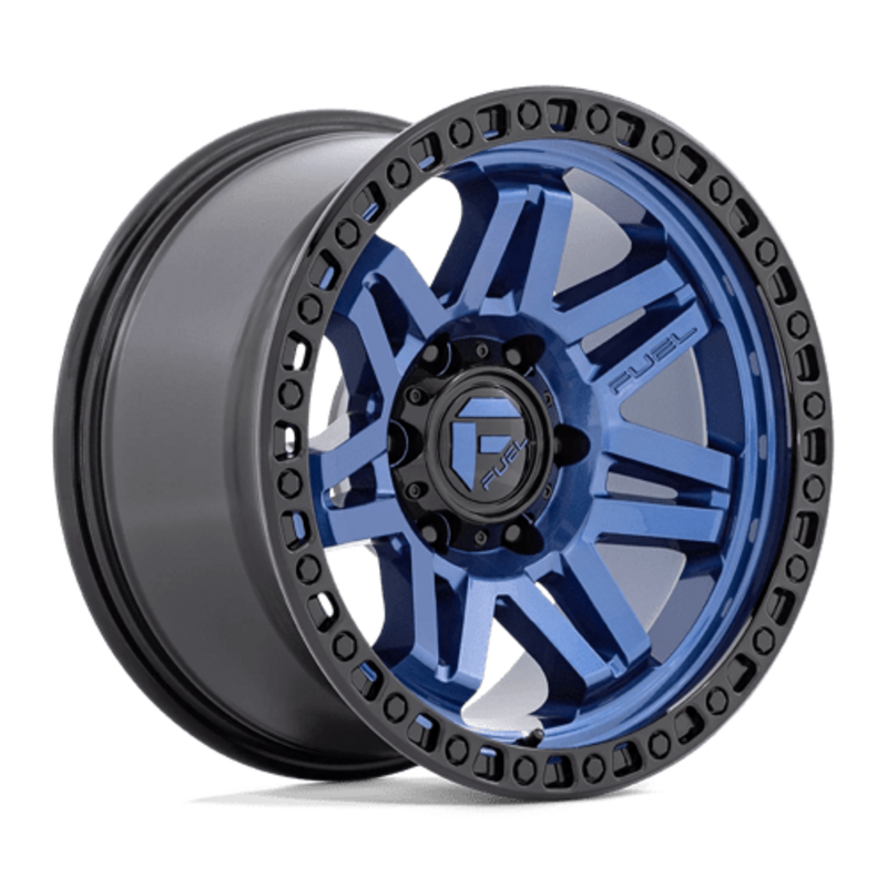 Fuel D813 Syndicate 17X9 6x139.7 ET-12, Bleu Foncé, Rebord Noir