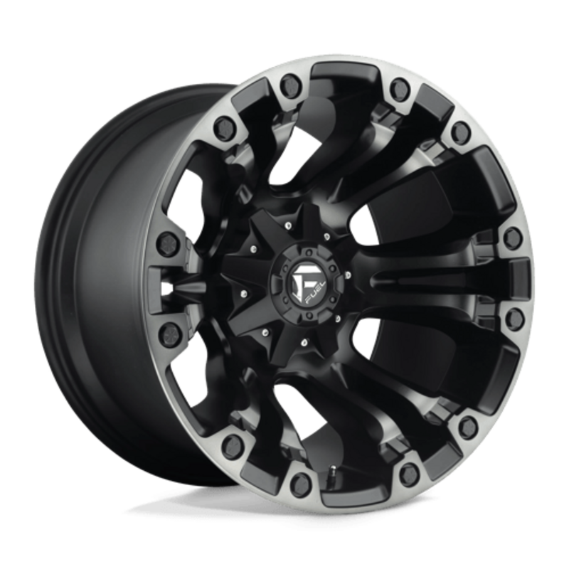 Fuel D851 Vapor 20X9 5x114.3/120 ET35, Noir Mat, Teinté Gris