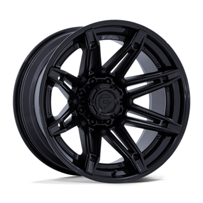 Fuel FC401 Brawl 22X10 6x139.7 ET-18, Noir Mat, Rebord Brillant