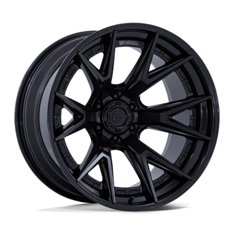 Fuel FC402 Catalyst 20X9 6x139.7 ET20, Noir Mat, Rebord Brillant