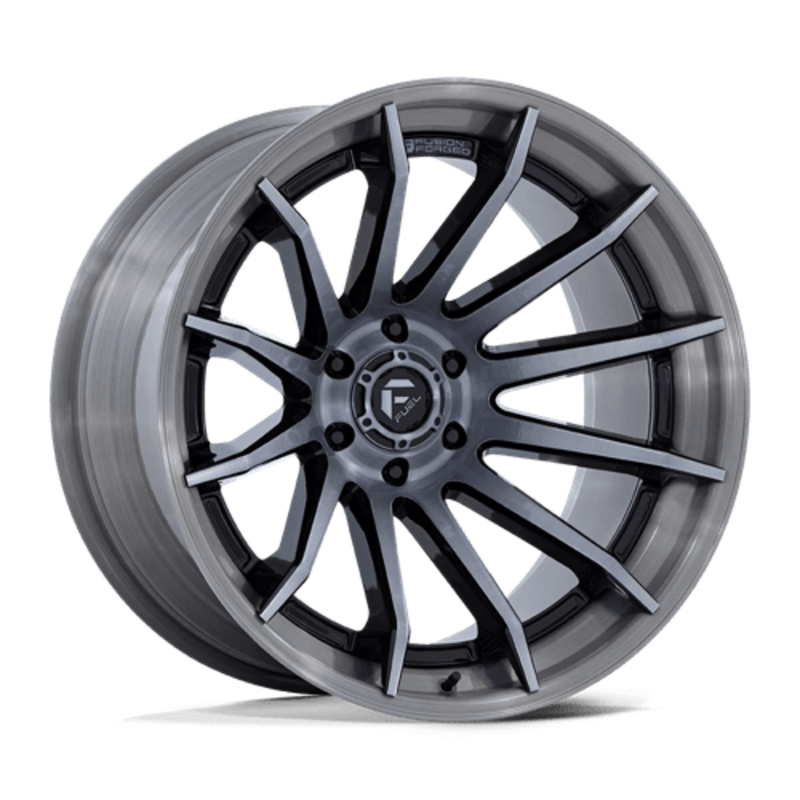 Fuel FC403 Burn 22X10 6x135 ET-18, Noir Brillant, Teinte Gris Brossé